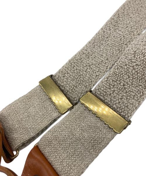 NIGEL CABOURN（ナイジェルケーボン）NIGEL CABOURN (ナイジェルケーボン) サスペンダー アイボリー×ベージュの古着・服飾アイテム