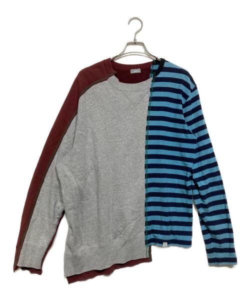 kolor/BEACON（カラービーコン）kolor/BEACON (カラービーコン) switching sweat top マルチカラー サイズ:3の古着・服飾アイテム