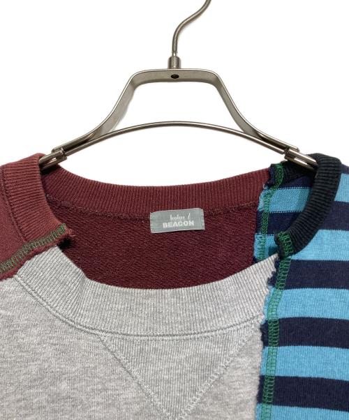 kolor/BEACON（カラービーコン）kolor/BEACON (カラービーコン) switching sweat top マルチカラー サイズ:3の古着・服飾アイテム