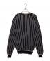 D&G (ディーアンドジー) ストライプシルクニット ブラック×ベージュ サイズ:L：8000円