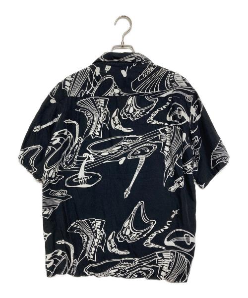 JohnUNDERCOVER（ジョンアンダーカバー）JohnUNDERCOVER (ジョンアンダーカバー) オープンカラーシャツ ブラック サイズ:2の古着・服飾アイテム