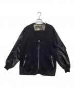 COMME des GARCONS HOMMEコムデギャルソン オム）の古着「綿ダブルフェイス×ナイロンツイル」｜ブラック