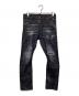 DSQUARED2（ディースクエアード）の古着「SEXY TWIST JEAN」｜ブラック