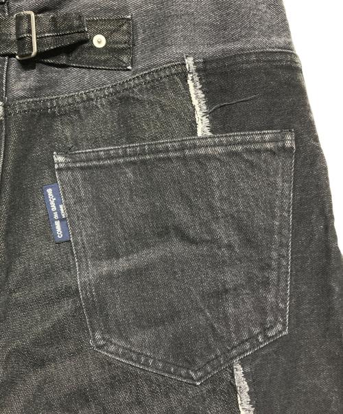 COMME des GARCONS HOMME（コムデギャルソン オム）COMME des GARCONS HOMME (コムデギャルソン オム) パッチワークデニムパンツ ブラック サイズ:Mの古着・服飾アイテム
