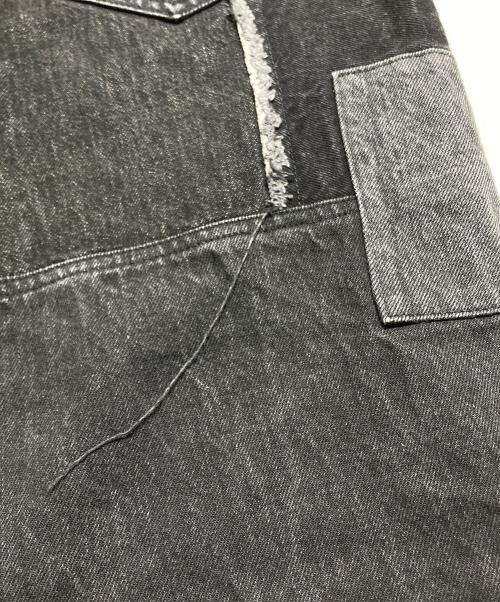 COMME des GARCONS HOMME（コムデギャルソン オム）COMME des GARCONS HOMME (コムデギャルソン オム) パッチワークデニムパンツ ブラック サイズ:Mの古着・服飾アイテム