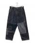 COMME des GARCONS HOMME（コムデギャルソン オム）の古着「パッチワークデニムパンツ」｜ブラック