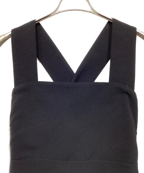 UNITED ARROWS TOKYO（ユナイテッドアローズトウキョウ）UNITED ARROWS TOKYO (ユナイテッドアローズトウキョウ) COMFY バッククロス ジャンパースカート ブラック サイズ:38 未使用品の古着・服飾アイテム