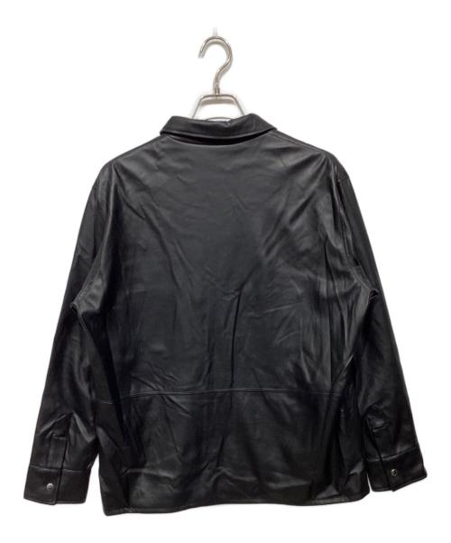 COLUMN（コラム）COLUMN (コラム) フェイクレザーシャツ 42-230-10-090003 ブラック サイズ:Mの古着・服飾アイテム
