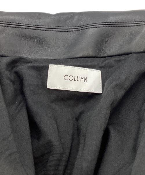 COLUMN（コラム）COLUMN (コラム) フェイクレザーシャツ 42-230-10-090003 ブラック サイズ:Mの古着・服飾アイテム