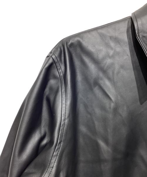 COLUMN（コラム）COLUMN (コラム) フェイクレザーシャツ 42-230-10-090003 ブラック サイズ:Mの古着・服飾アイテム