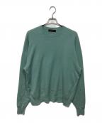 CABANキャバン）の古着「コットンカシミヤ クルーネックプルオーバー　59023402001」｜グリーン