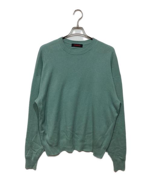 CABAN（キャバン）CABAN (キャバン) コットンカシミヤ クルーネックプルオーバー　59023402001 グリーン サイズ:Mの古着・服飾アイテム