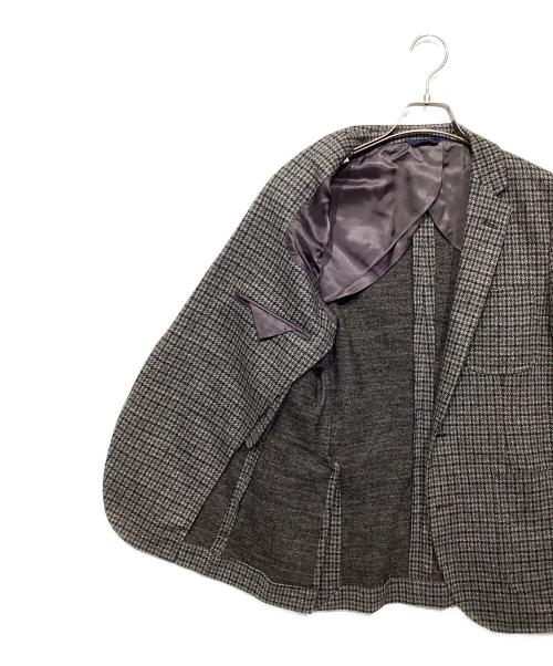BROOKS BROTHERS（ブルックスブラザーズ）BROOKS BROTHERS (ブルックスブラザーズ) ハウンドトゥース テーラードジャケット グレー×ブラウン サイズ:48の古着・服飾アイテム