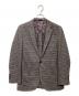 BROOKS BROTHERS（ブルックスブラザーズ）の古着「ハウンドトゥース テーラードジャケット」｜グレー×ブラウン