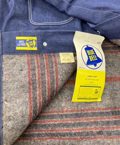 Bluebell（ブルーベル）Bluebell (ブルーベル) 70'S　Lined Denim Coverall インディゴ サイズ:40の古着・服飾アイテム