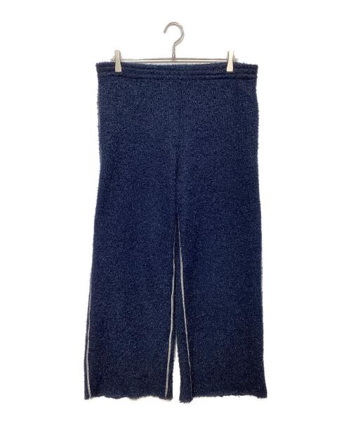 MM6 Maison Margiela（エムエムシックスメゾンマルジェラ）MM6 Maison Margiela (エムエムシックスメゾンマルジェラ) シャギーニットパンツ ネイビー サイズ:Mの古着・服飾アイテム