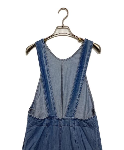 MACPHEE（マカフィー）MACPHEE (マカフィー) コットンレーヨンデニム アメリカンスリーブワンピース ブルー サイズ:36の古着・服飾アイテム