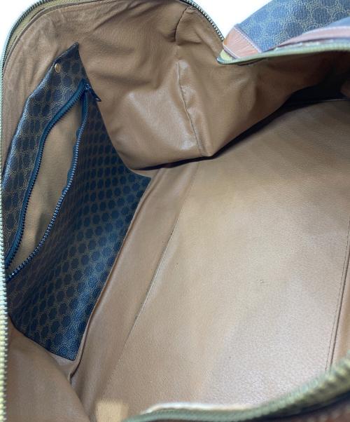 CELINE（セリーヌ）CELINE (セリーヌ) マカダム ボストンバッグ ブラウンの古着・服飾アイテム