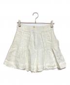 merletteマーレット）の古着「リネンショートパンツ」｜ホワイト