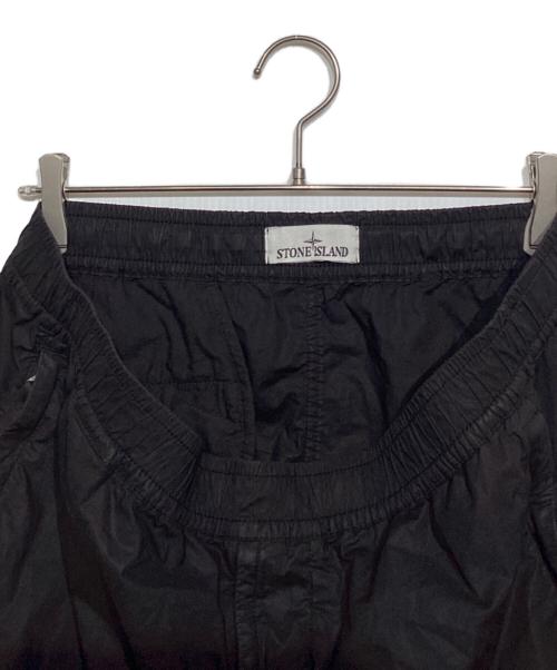 STONE ISLAND（ストーンアイランド）STONE ISLAND (ストーンアイランド) ガーメントダイストレッチコットンカーゴパンツ　801531303 ブラック サイズ:34の古着・服飾アイテム