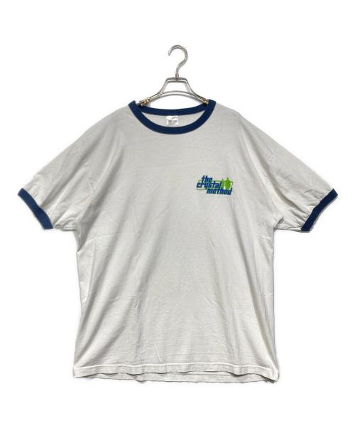 MURIA（ムリア）MURIA (ムリア) THE CRYSTAL METHOD　バンドTシャツ ホワイト×ネイビー サイズ:XLの古着・服飾アイテム