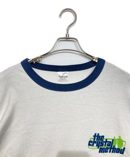 MURIA（ムリア）MURIA (ムリア) THE CRYSTAL METHOD　バンドTシャツ ホワイト×ネイビー サイズ:XLの古着・服飾アイテム