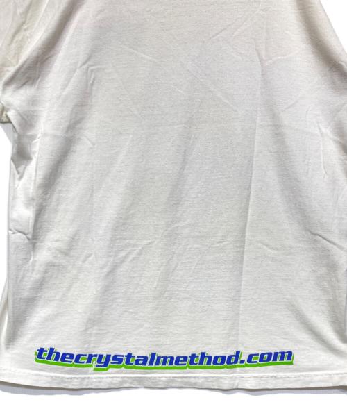 MURIA（ムリア）MURIA (ムリア) THE CRYSTAL METHOD　バンドTシャツ ホワイト×ネイビー サイズ:XLの古着・服飾アイテム