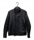 Calvin Kleinカルバンクライン）の古着「ラムレザージャケット」｜ブラック