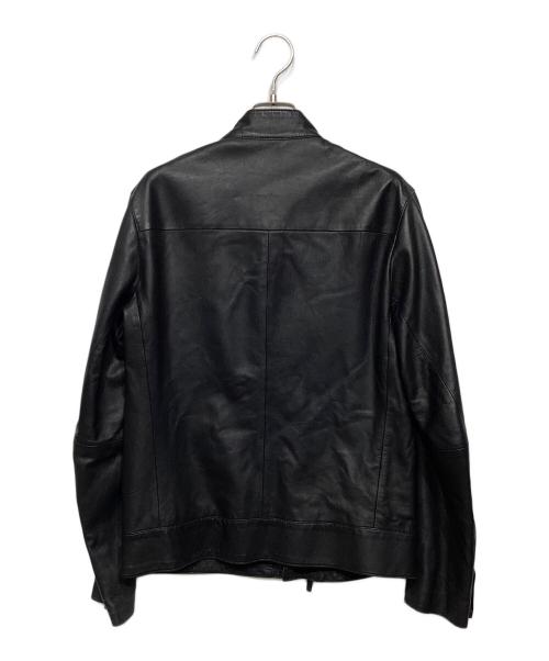Calvin Klein（カルバンクライン）Calvin Klein (カルバンクライン) ラムレザージャケット ブラック サイズ:36の古着・服飾アイテム