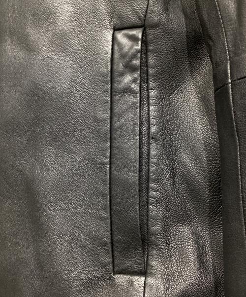 Calvin Klein（カルバンクライン）Calvin Klein (カルバンクライン) ラムレザージャケット ブラック サイズ:36の古着・服飾アイテム