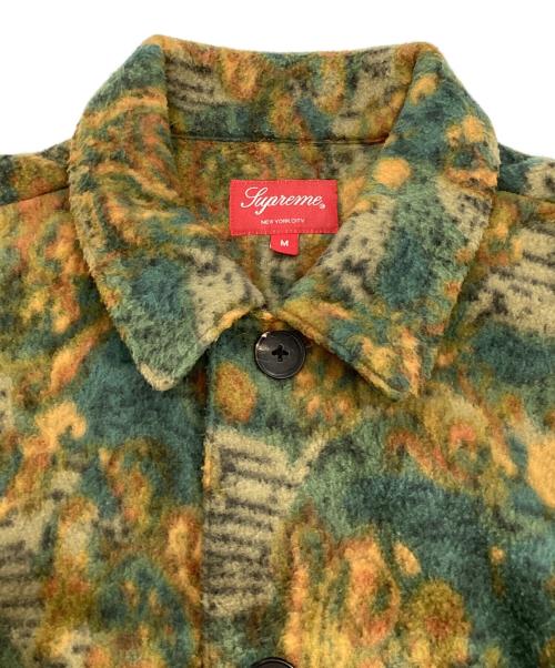 SUPREME（シュプリーム）SUPREME (シュプリーム) Paisley Fleece Shirt グリーン×ブラウン サイズ:Mの古着・服飾アイテム