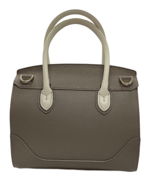 PELLE MORBIDA（ペッレモルビダ）PELLE MORBIDA (ペッレモルビダ) VE014-ミニボストンバッグ　PMO-VE014 PALE KHAKI×IVORYの古着・服飾アイテム