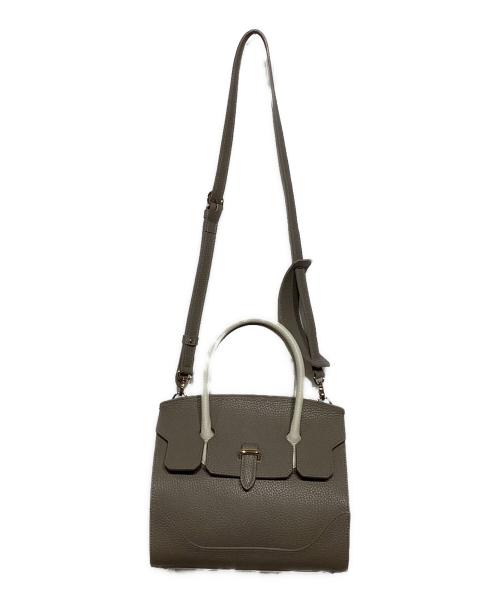 PELLE MORBIDA（ペッレモルビダ）PELLE MORBIDA (ペッレモルビダ) VE014-ミニボストンバッグ　PMO-VE014 PALE KHAKI×IVORYの古着・服飾アイテム