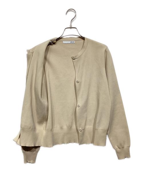 JENNE（ジェンヌ）JENNE (ジェンヌ) リッチビジューニットカーデ ベージュ サイズ:Mの古着・服飾アイテム