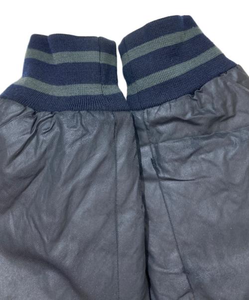 EMPORIO ARMANI（エンポリオアルマーニ）EMPORIO ARMANI (エンポリオアルマーニ) レザー切替ボンバージャケット ブラック サイズ:XLの古着・服飾アイテム