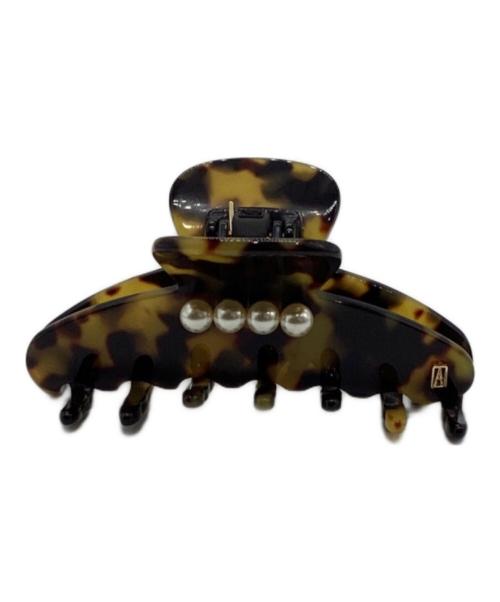 ALEXANDRE de Paris（アレクサンドルドゥパリ）ALEXANDRE de Paris (アレクサンドルドゥパリ) ヘアクリップ Mサイズ レオパードの古着・服飾アイテム