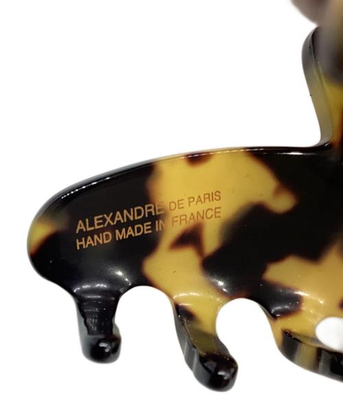 ALEXANDRE de Paris（アレクサンドルドゥパリ）ALEXANDRE de Paris (アレクサンドルドゥパリ) ヘアクリップ Mサイズ レオパードの古着・服飾アイテム