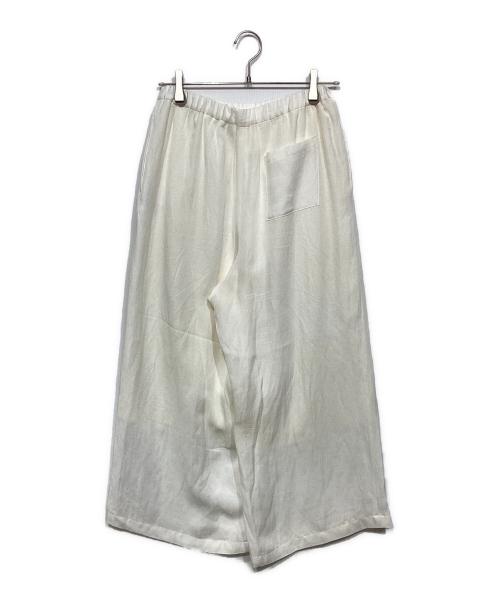 VERMEIL par iena（ヴェルメイユ パー イエナ）VERMEIL par iena (ヴェルメイユ パー イエナ) トリアセリネン リラックスパンツ　23-030-938-2030-1-0 ホワイト サイズ:38の古着・服飾アイテム