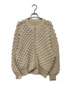 Curensologyカレンソロジー）の古着「ポコポコアミニットカーディガン　CL506072ER-00」｜アイボリー