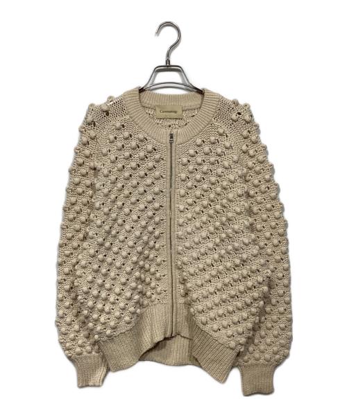 Curensology（カレンソロジー）Curensology (カレンソロジー) ポコポコアミニットカーディガン　CL506072ER-00 アイボリー サイズ:Fの古着・服飾アイテム