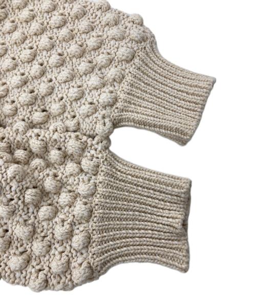 Curensology（カレンソロジー）Curensology (カレンソロジー) ポコポコアミニットカーディガン　CL506072ER-00 アイボリー サイズ:Fの古着・服飾アイテム