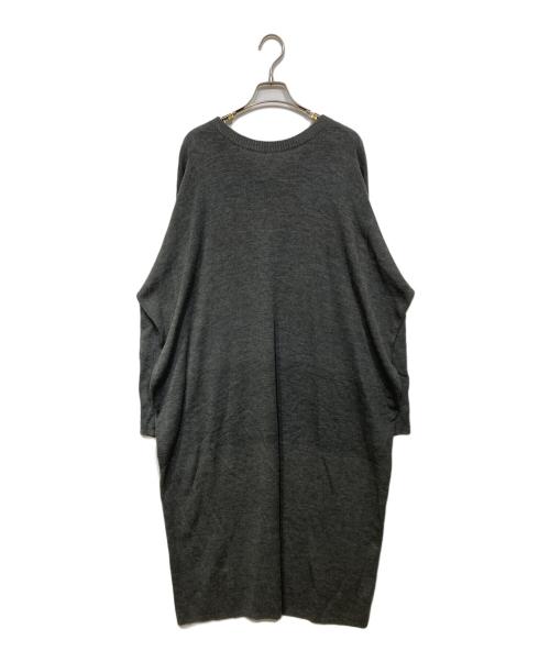 Curensology（カレンソロジー）Curensology (カレンソロジー) 2WAYボクシーニットワンピース グレー サイズ:Fの古着・服飾アイテム