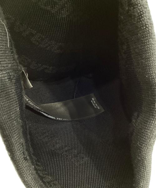 BALENCIAGA（バレンシアガ）BALENCIAGA (バレンシアガ) オールオーバーニットキャップ　719557 ブラック サイズ:ONE SIZEの古着・服飾アイテム