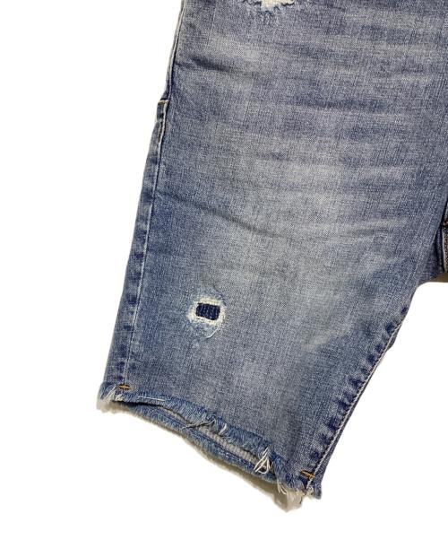 PURPLE BRAND（パープルブランド）PURPLE BRAND (パープルブランド) ダメージデニムハーフパンツ　P020-LVR-NC ライトインディゴ サイズ:29の古着・服飾アイテム