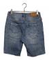 PURPLE BRAND (パープルブランド) ダメージデニムハーフパンツ　P020-LVR-NC ライトインディゴ サイズ:29：5000円