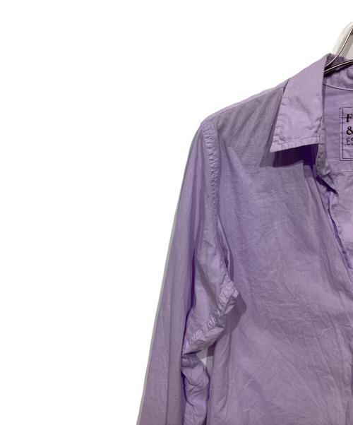 Frank&Eileen（フランクアンドアイリーン）Frank&Eileen (フランクアンドアイリーン) BARRY　コットンシャツ パープル サイズ:XSの古着・服飾アイテム