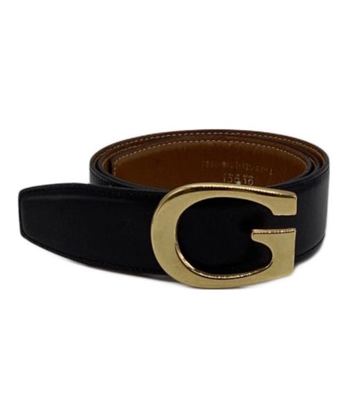 GUCCI（グッチ）GUCCI (グッチ) Gロゴ バックルベルト　70-28-036-1406-0956 ブラックの古着・服飾アイテム