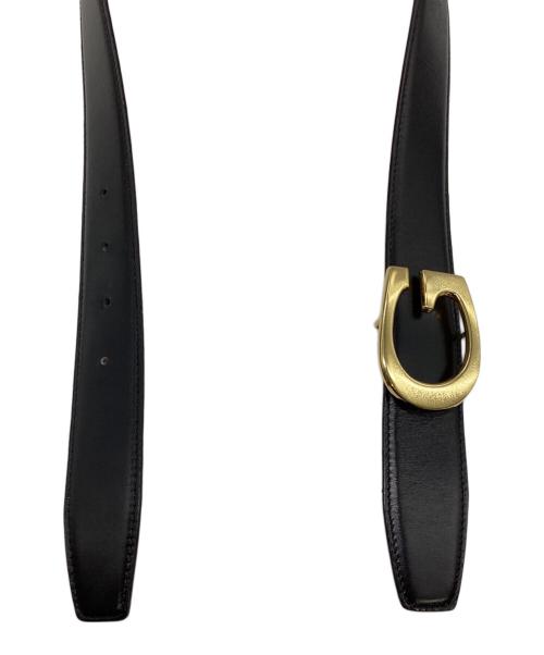 GUCCI（グッチ）GUCCI (グッチ) Gロゴ バックルベルト　70-28-036-1406-0956 ブラックの古着・服飾アイテム