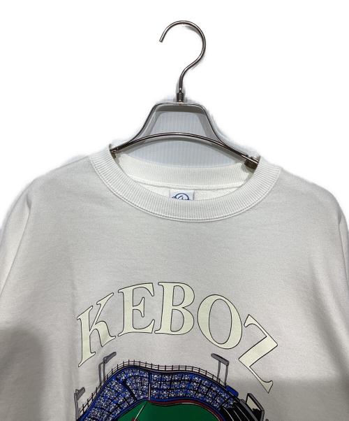 KEBOZ（ケボズ）KEBOZ (ケボズ) スウェット ホワイト サイズ:Lの古着・服飾アイテム