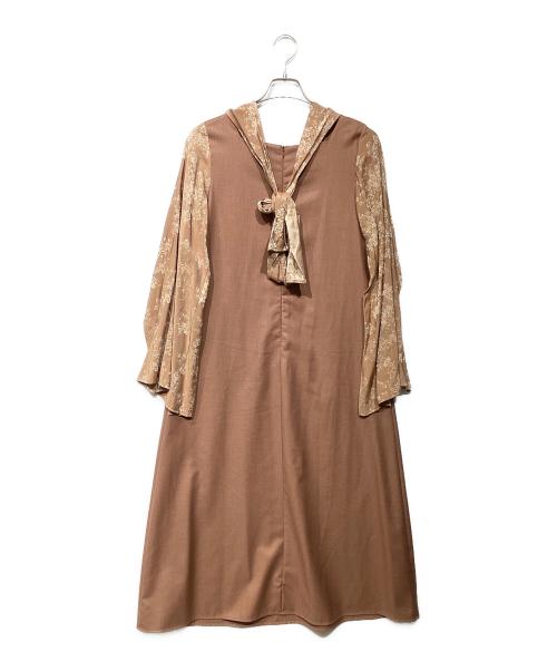 sa ha ra（サハラ）sa ha ra (サハラ) cross neck dress ピンク サイズ:-の古着・服飾アイテム